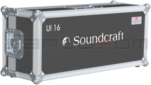 Santosom Mixer Flight case, Soundcraft Ui16R