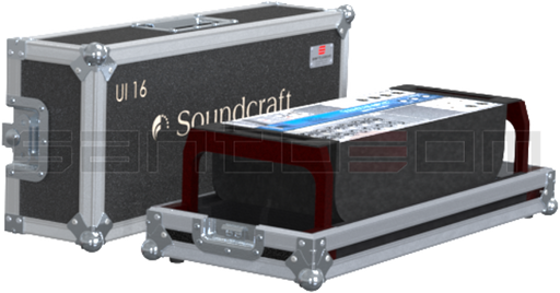 Santosom Mixer Flight case, Soundcraft Ui16R