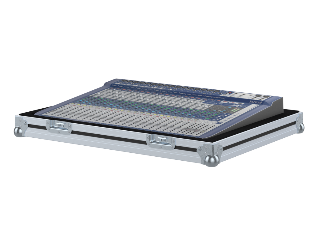 Santosom Mixer Flight case, Soundcraft Signature 22