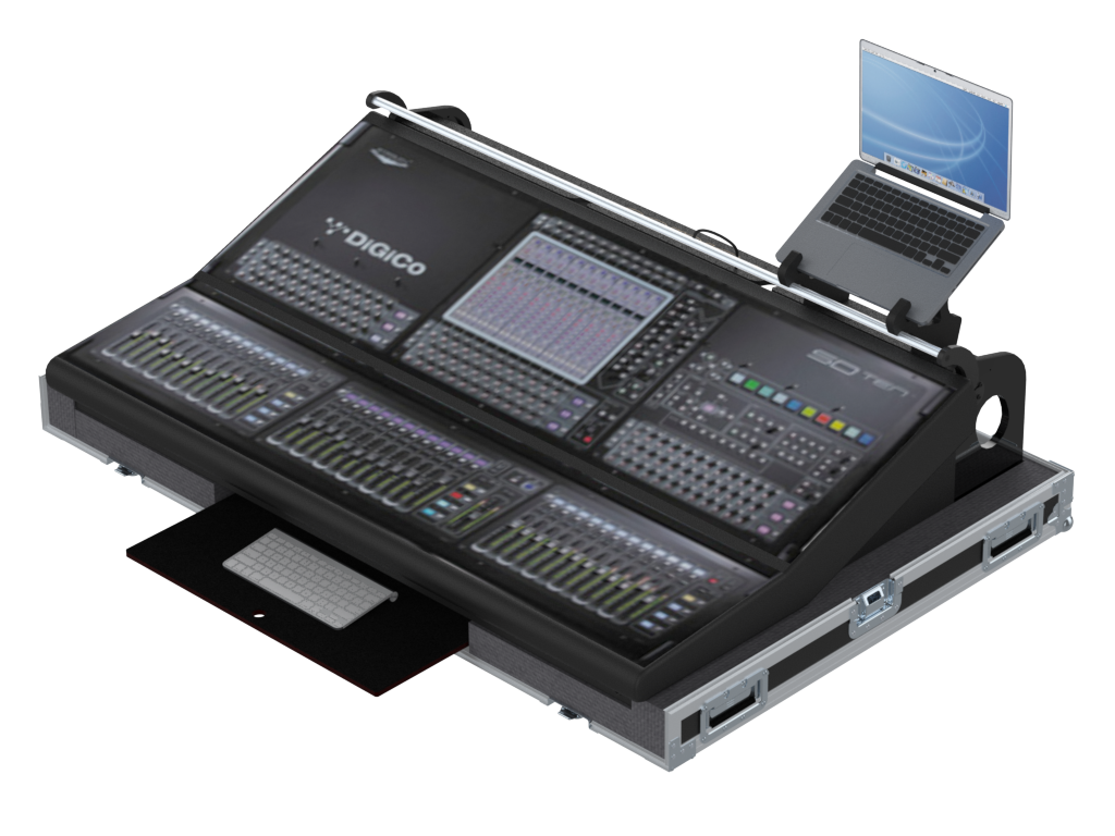 SANTOSOM MIXER Flight case PRO-3, DiGiCo SD10