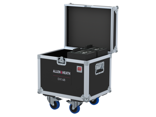 Santosom Flight case, 2 Allen & Heath DX168 + Snake