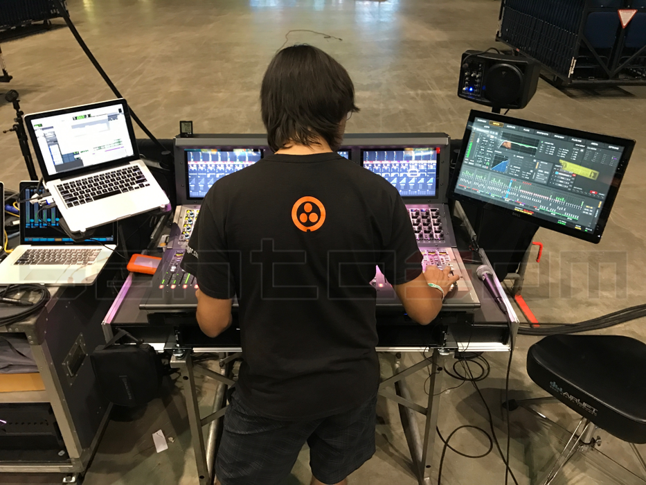 Santosom Mixer Flight case PRO-3, Avid S6L-32D Control Surface