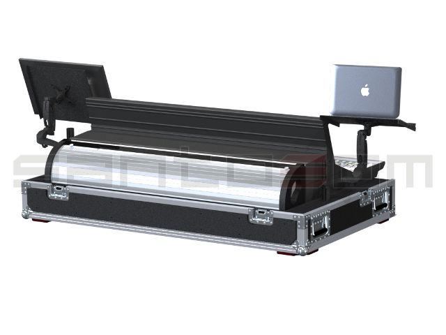 Santosom Mixer Flight case PRO-3, Avid S6L-32D Control Surface