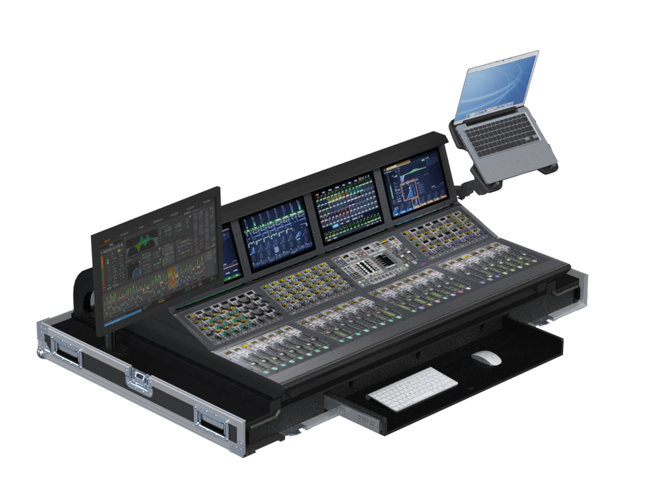 Santosom Mixer Flight case PRO-3, Avid S6L-32D Control Surface