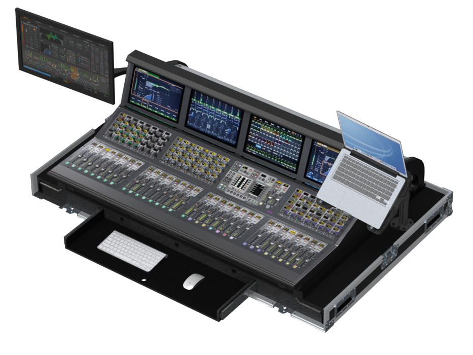 Santosom Mixer Flight case PRO-3, Avid S6L-32D Control Surface