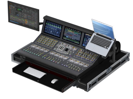 Santosom Mixer Flight case PRO-3, Avid S6L-24D Control Surface