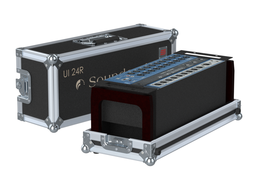 Santosom Mixer Flight case, Soundcraft Ui24R