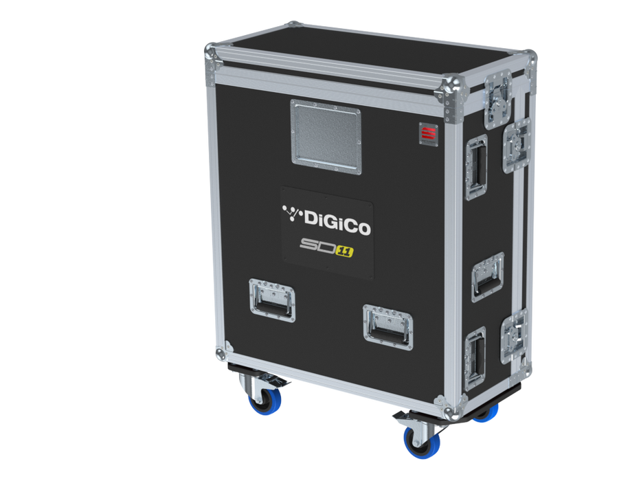 SANTOSOM MIXER Flight case PRO-32, DiGiCo SD11/11i/11B (w/ 2x Swivel Arm)