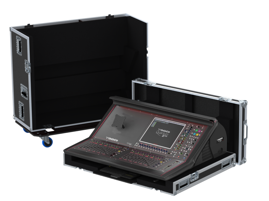 SANTOSOM MIXER Flight case PRO-3, DiGiCo QUANTUM 225