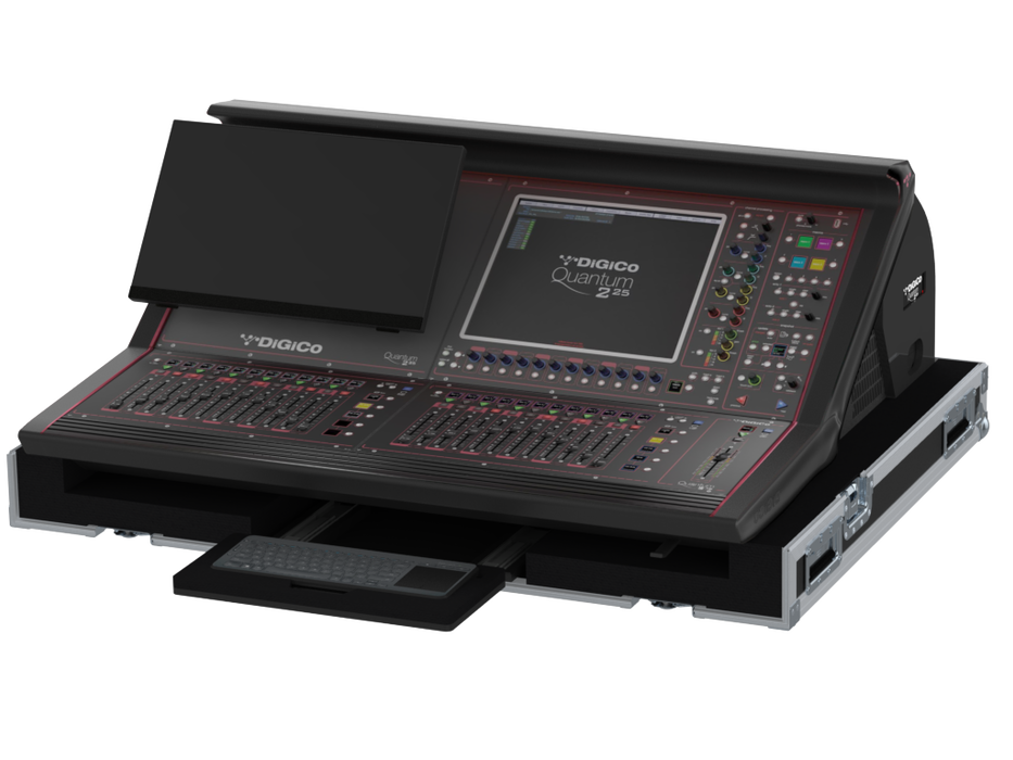 SANTOSOM MIXER Flight case PRO-3, DiGiCo QUANTUM 225