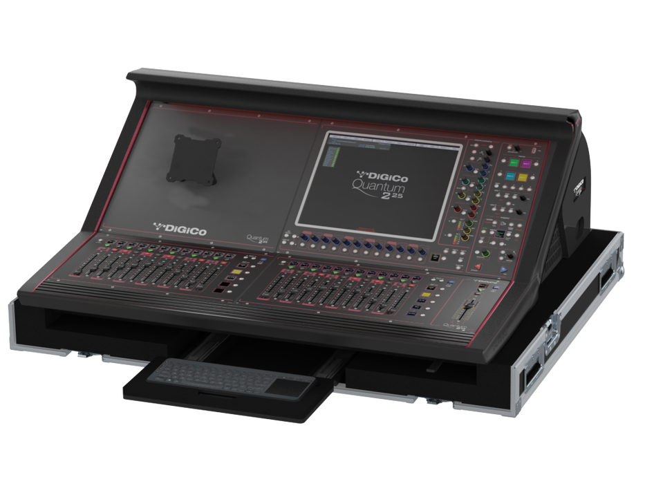 SANTOSOM MIXER Flight case PRO-3, DiGiCo QUANTUM 225