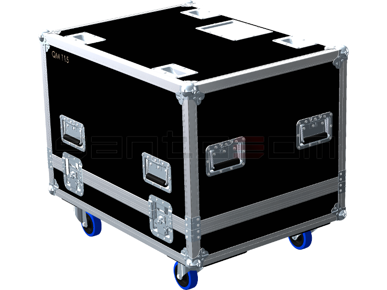 Santosom Monitor Flight Case PRO, 2x QUBE QM115