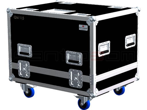 Santosom Monitor Flight Case PRO, 2x QUBE QM115