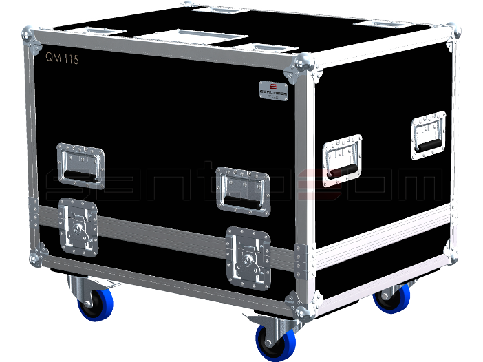 Santosom Monitor Flight Case PRO, 2x QUBE QM115