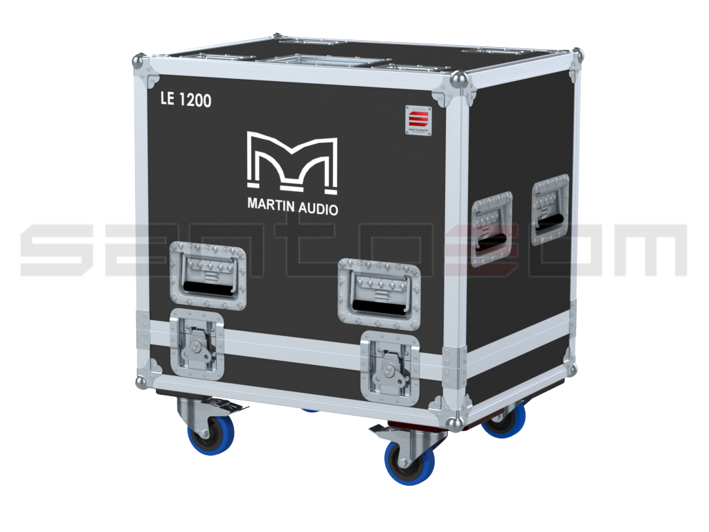Santosom Monitor Flight Case PRO, 2x Martin LE1200