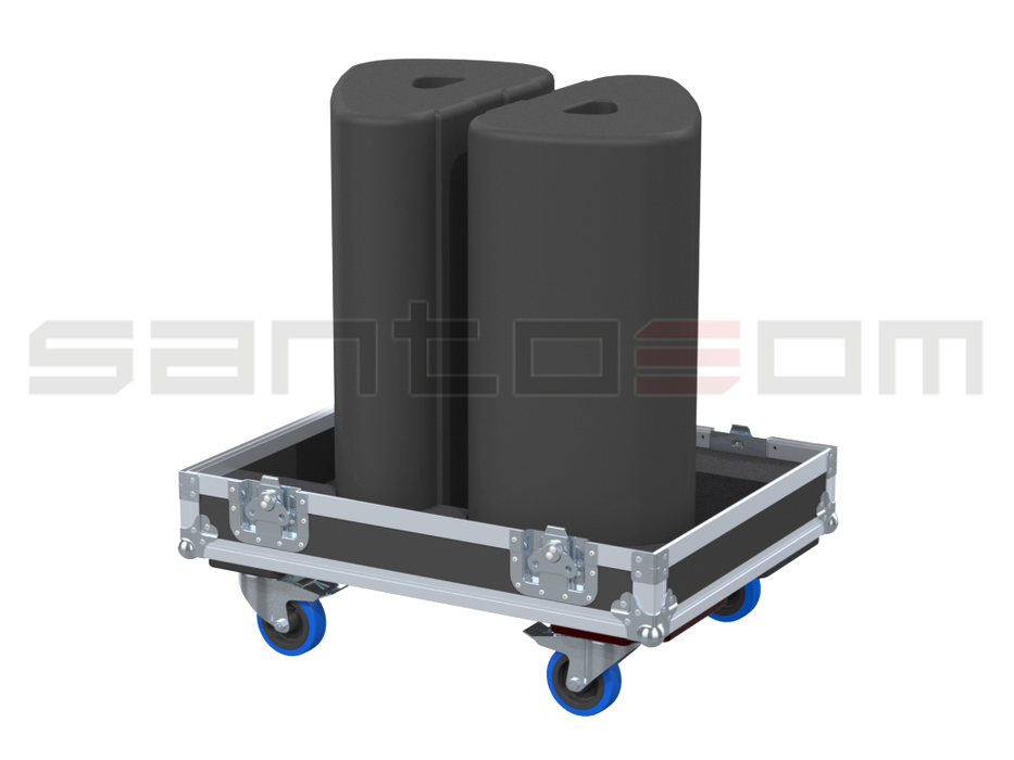 Santosom Monitor Flight Case PRO, 2x Martin LE1200