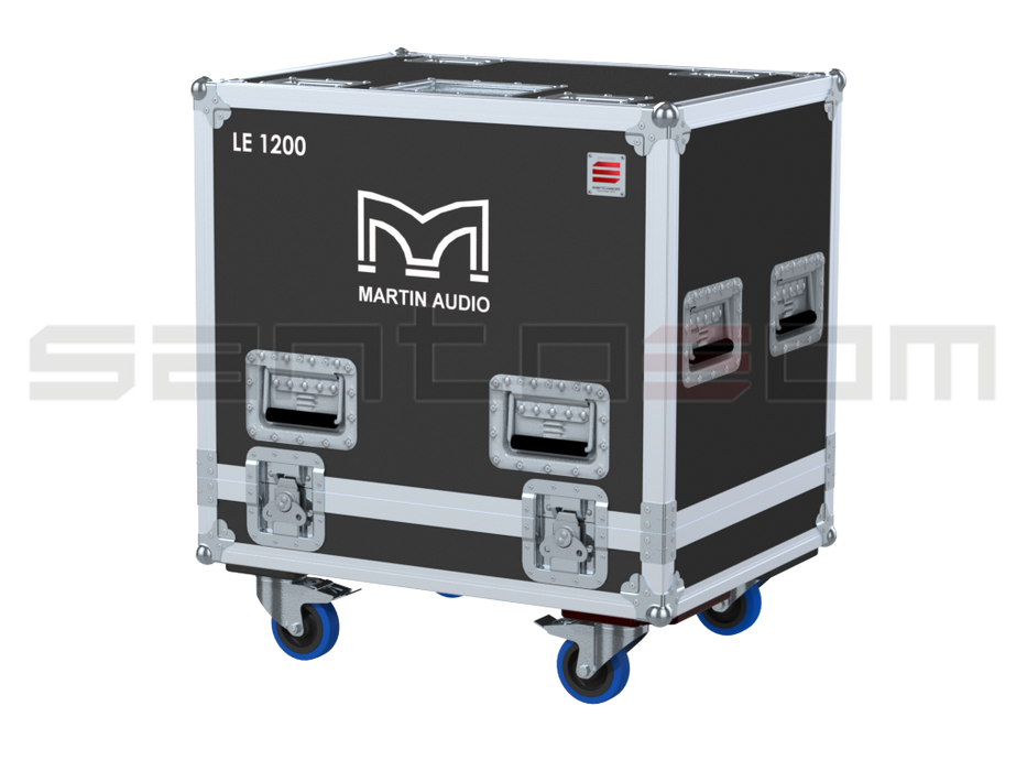 Santosom Monitor Flight Case PRO, 2x Martin LE1200