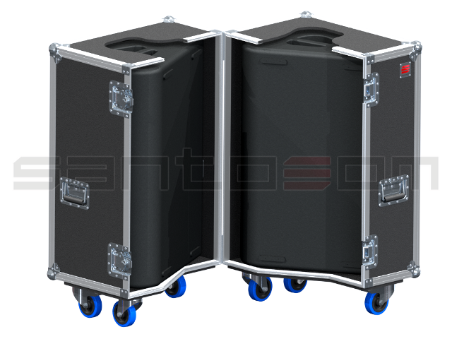 Santosom MONITOR Flight case PRO-1M, 2x Martin LE1500S