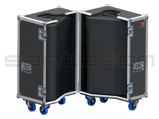 Santosom Monitor Flight Case PRO, 2x Martin LE2100S