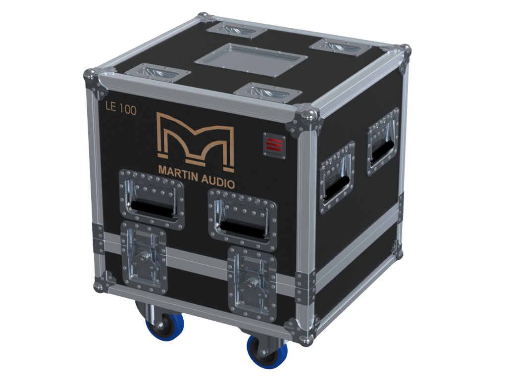 Santosom Monitor Flight Case PRO, 2x Martin LE100