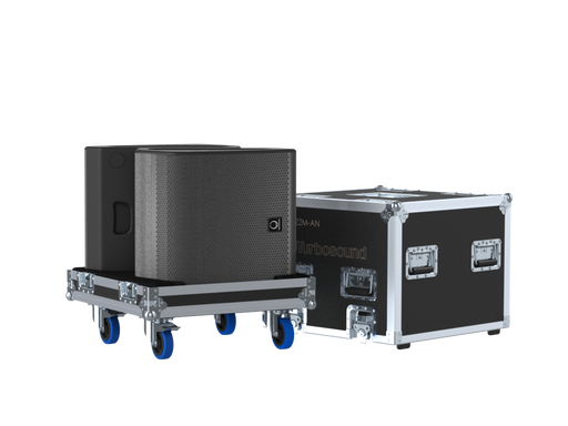 Santosom Monitor Flight case PRO, 2x TURBOSOUND TFM122M-AN