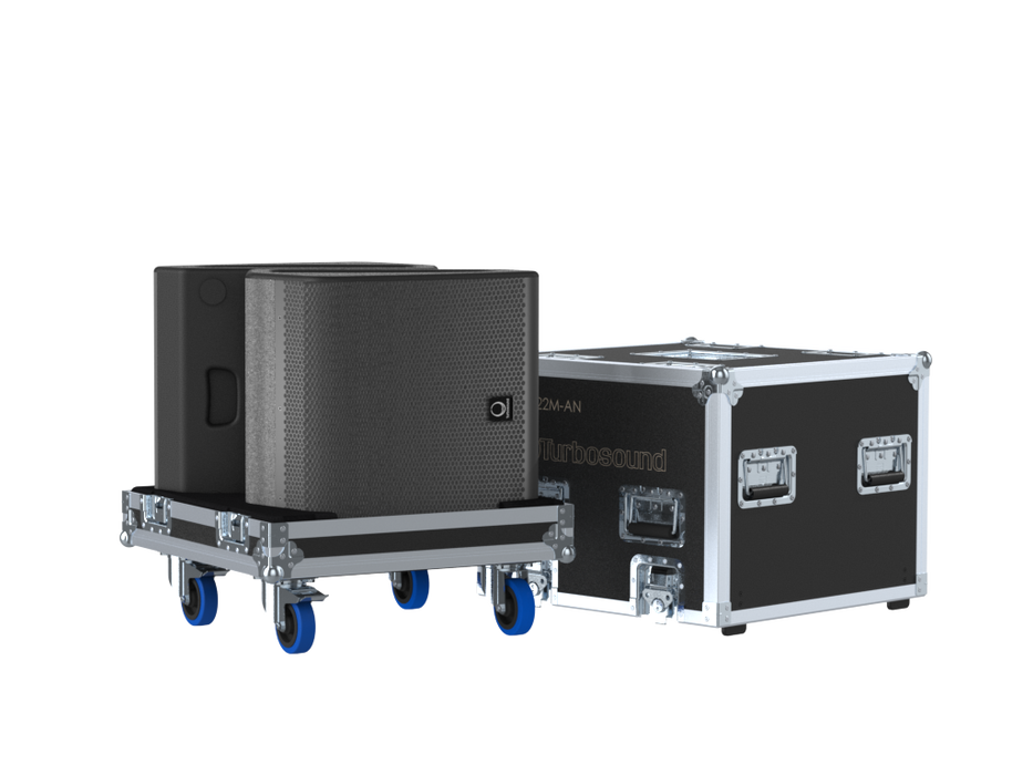 Santosom Monitor Flight case PRO, 2x TURBOSOUND TFM122M-AN