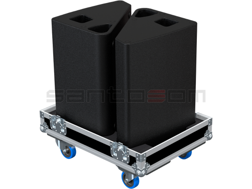 Santosom Monitor  Flight Case, 2x TWaudio C15