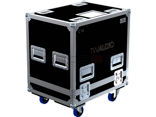 Santosom Monitor Flight Case, 2x TWaudio C15