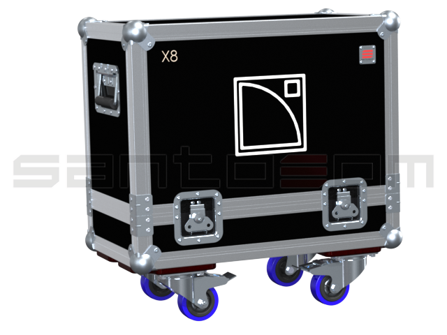 Santosom Monitor Flight case STD, 2x L-Acoustics X8
