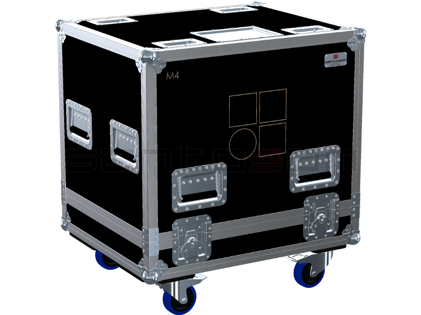 Santosom Monitor Flight case PRO, 2x D&B M4 — Santosom - Professional Cases