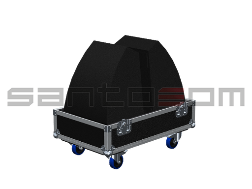 Santosom Monitor Flight case 2x Monitor EAW MW12