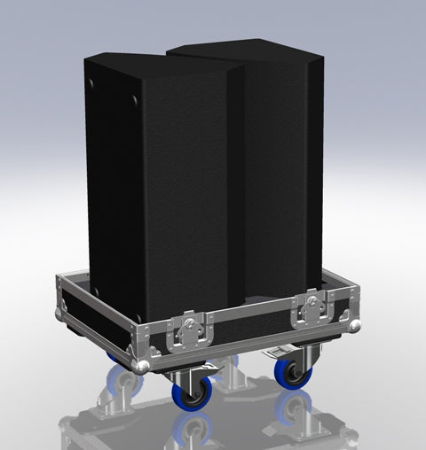 Santosom Monitor Flight Case, 2x DB Technologies DVX DM12