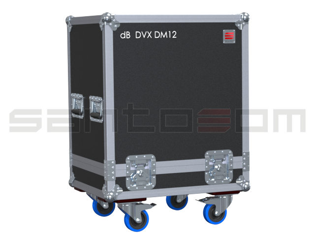 Santosom Monitor Flight Case, 2x DB Technologies DVX DM12