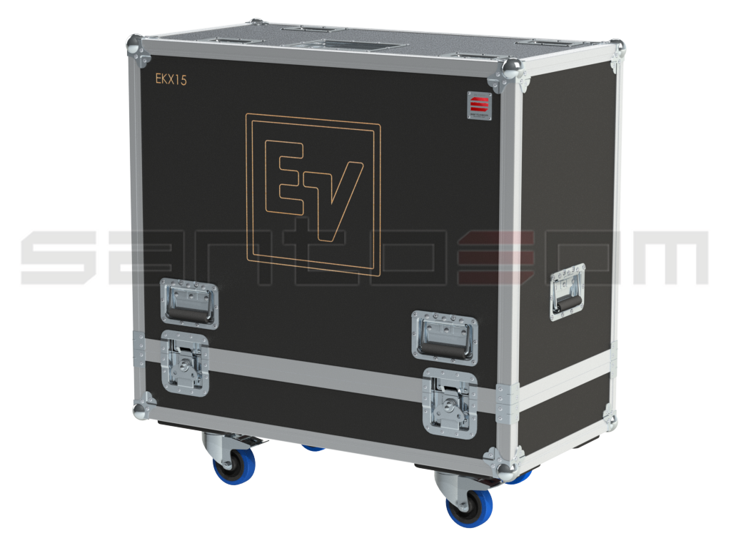 Santosom Monitor Flight Case, 2x Electro-Voice EKX15