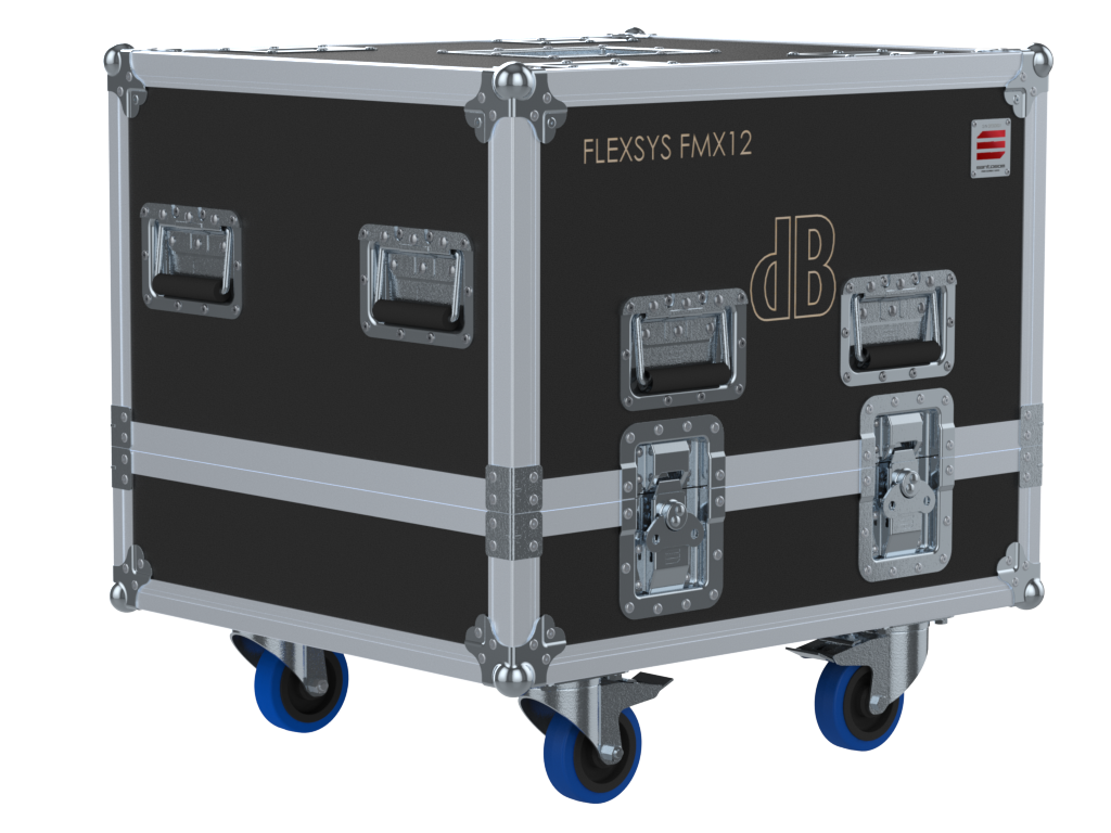 Santosom Monitor Flight case PRO, 2x DB Technologies Flexsys FMX12