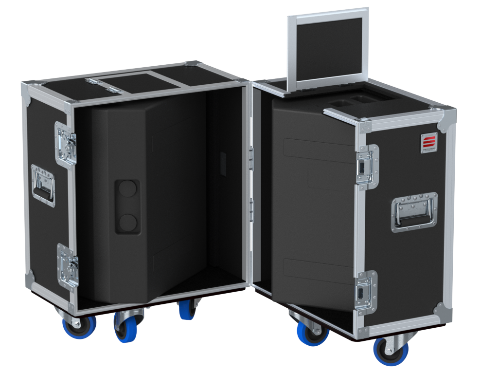 Santosom Flight case PRO-1M, 2x D&B M4