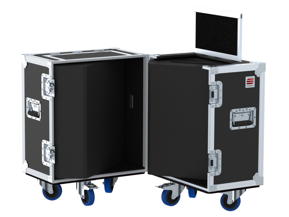 Santosom MONITOR Flight case PRO-1M, 2x Clair COHESION CM-14