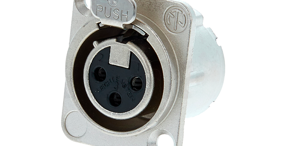 NEUTRIK XLR Neutrik 3P panel female XLR plug — Santosom