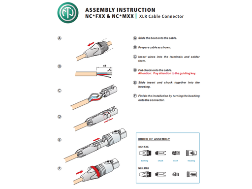 Neutrik XLR Neutrik 3 pole Cable Connector Male