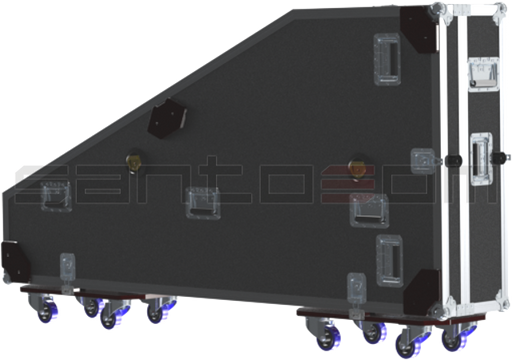 Santosom Orchestra Flight Case, Cravo Italiano W1850xD800xH230mm
