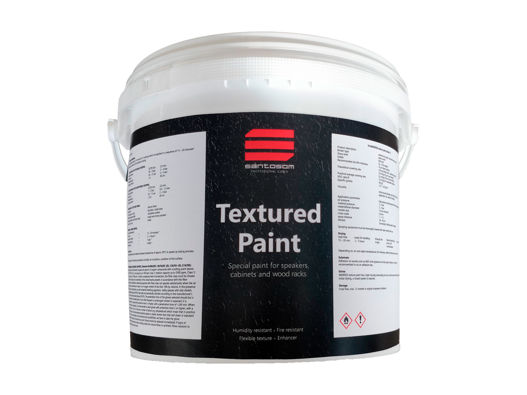 ADAM HALL HARDWARE Watertex Texture Paint Black (5L)