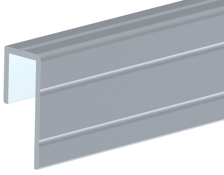 HARDWARE Aluminium Top Edge 10mm X-BOX without flap