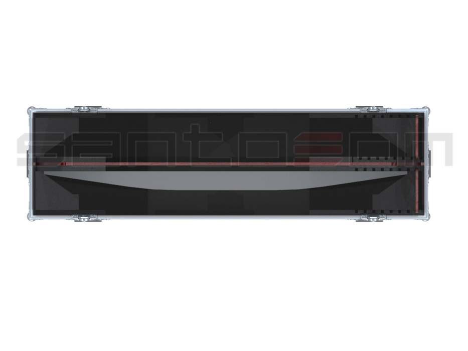 Santosom Display Flight case PRO, 2x Screen Adjustable (max: 105x61x11)