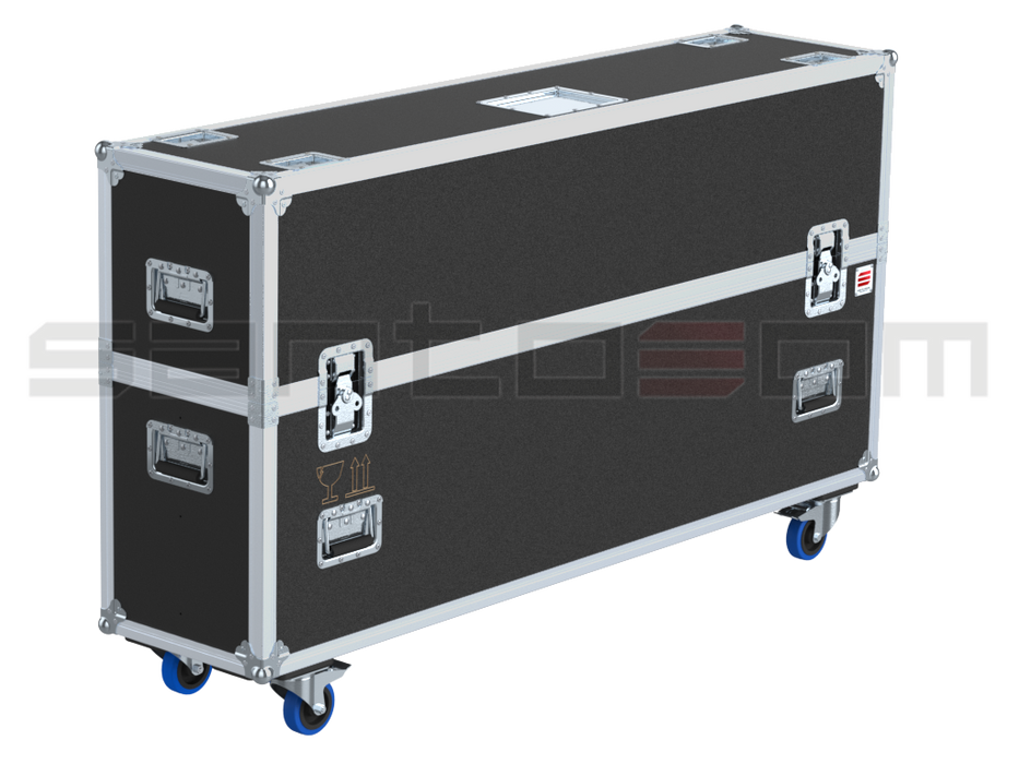 Santosom Display Flight case PRO, 2x Screen adjustable (max: 150x91x11)