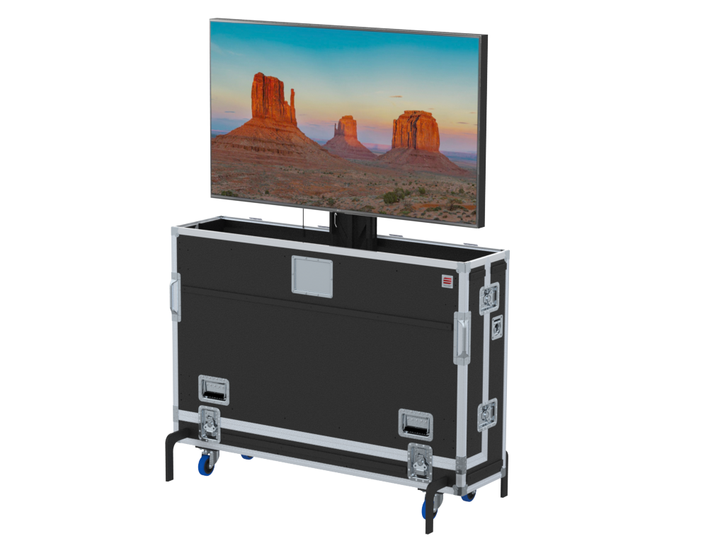 Santosom Display Flight case PRO, 1 Screen Lift 65" (157x14x98cm UID)