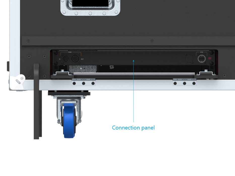 Santosom Display Flight case PRO, 1 Screen Lift 65" (157x14x98cm UID)