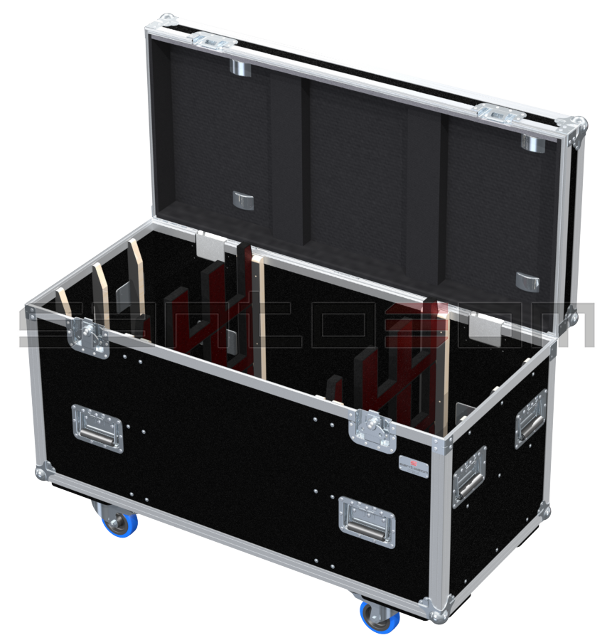 Santosom Projector Flight case PRO, 9x Showtec Sunstrip Active