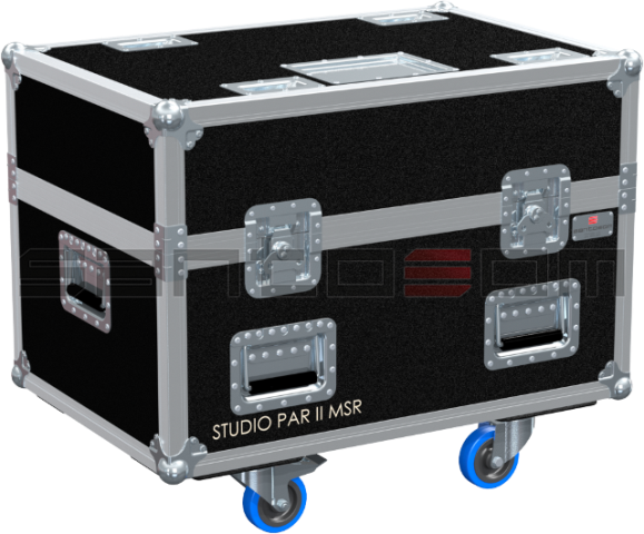 Santosom Projector Flight case PRO, 6x Varytec Studio Par II MSR 575
