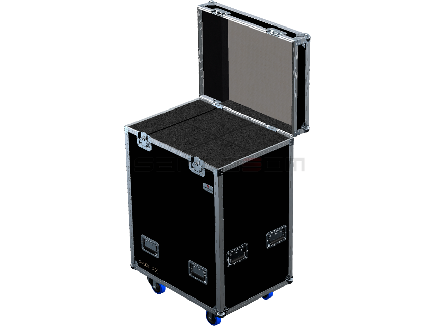 Santosom Projector Flight case PRO, 4x ETC S4 Series (27x25x95 UID)