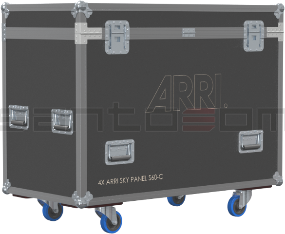 Santosom Projector Flight case, 4x ARRI Sky Panel S60-C + PSU + Access.